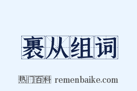 裹从组词是什么意思的图片